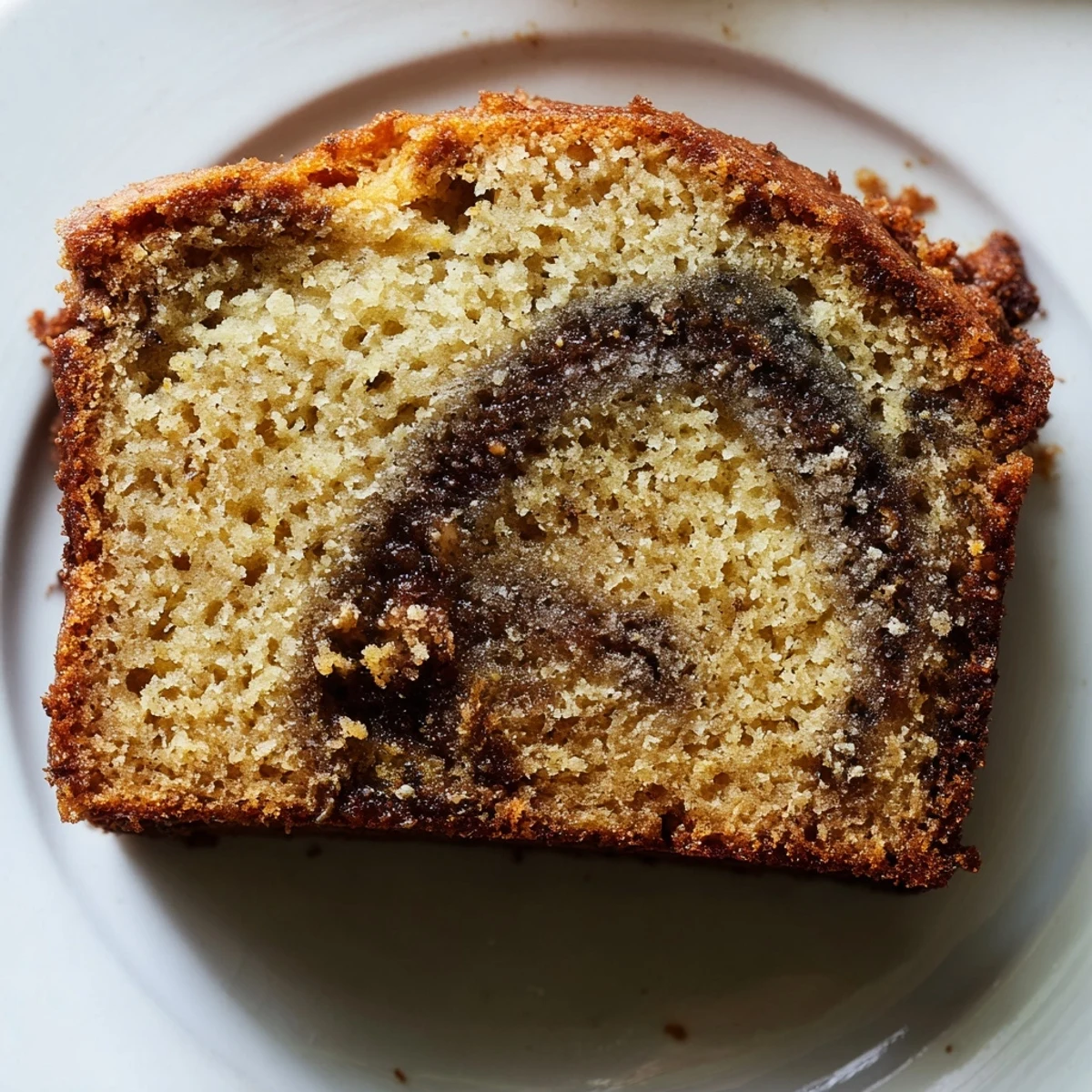 Cinnamon Sugar Swirl Banana Bread