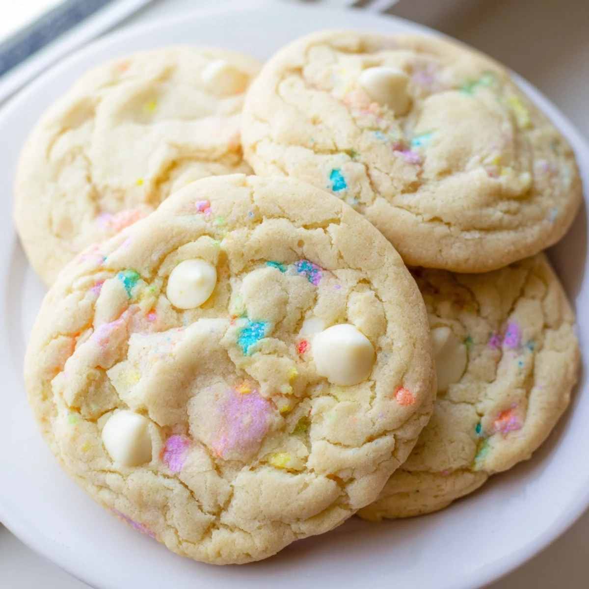 Pastel White Chocolate Cookies