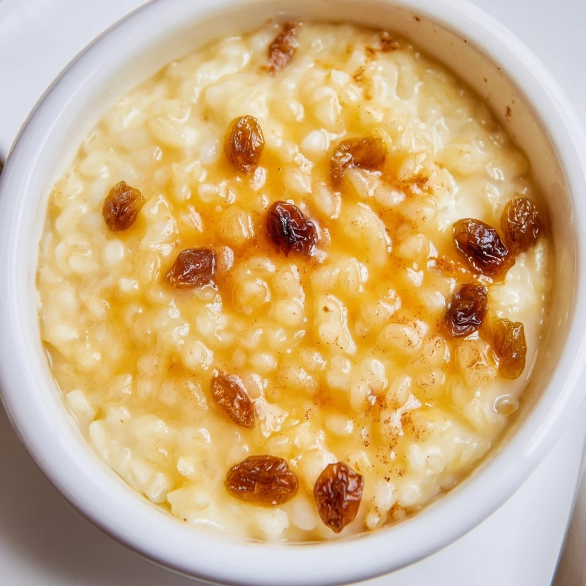 Oven-browned Delicious Condensed Milk Baked Rice Pudding Recipe To Try served warm