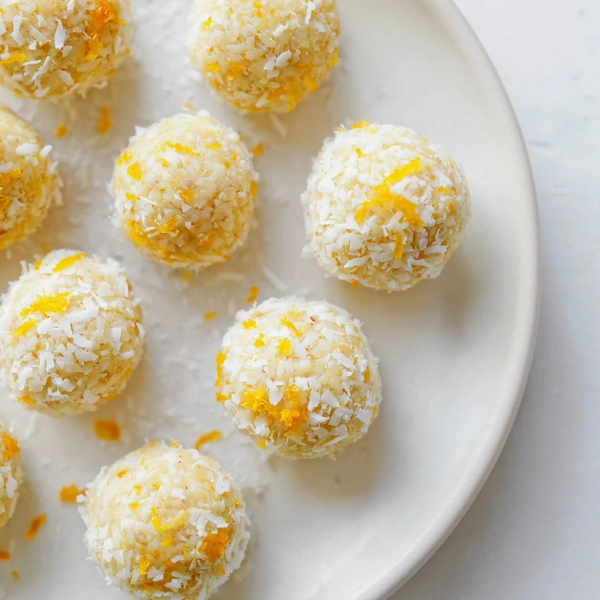 Golden citrus treats garnished with orange and lemon zest for baby shower desserts