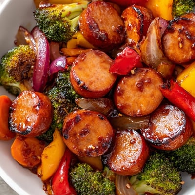 One Pan Honey Garlic Kielbasa