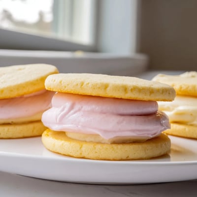 Pastel Sugar Cookie Sandwiches